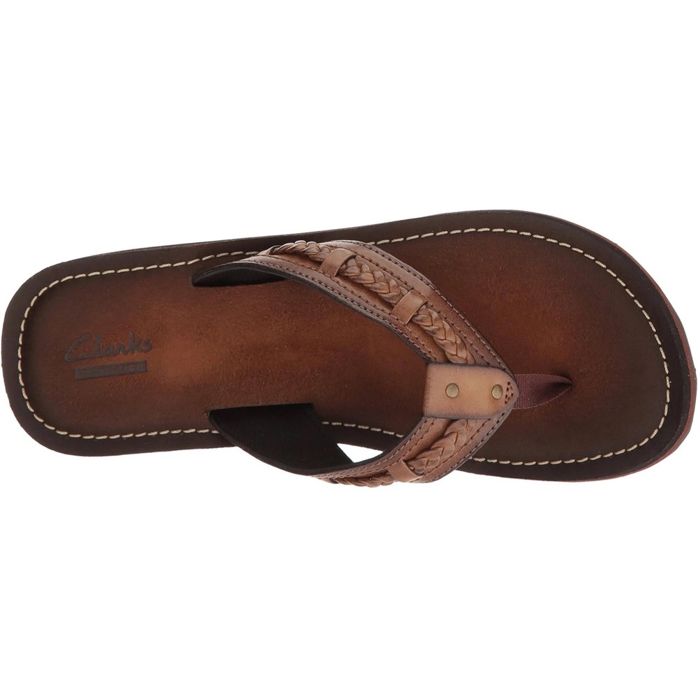 Clarks Fenner Nerice Honey Leather Sandals, Mon Chéri Size 9M New in Box - Picture 7 of 13